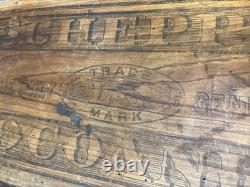 Vintage Wooden Crate LS Schepp's Cocoanut Advertising Wood Box Coconut