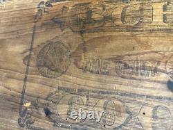 Vintage Wooden Crate LS Schepp's Cocoanut Advertising Wood Box Coconut
