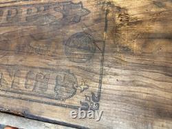 Vintage Wooden Crate LS Schepp's Cocoanut Advertising Wood Box Coconut