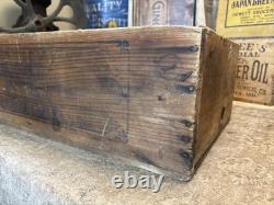 Vintage Wooden Crate LS Schepp's Cocoanut Advertising Wood Box Coconut