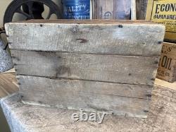 Vintage Wooden Crate LS Schepp's Cocoanut Advertising Wood Box Coconut