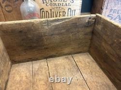 Vintage Wooden Crate LS Schepp's Cocoanut Advertising Wood Box Coconut