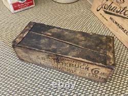 Vintage Wooden Crate Sears Roebuck Chicago Illinois Box Cheapest On Earth