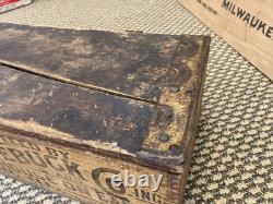 Vintage Wooden Crate Sears Roebuck Chicago Illinois Box Cheapest On Earth