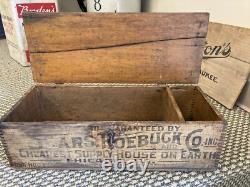 Vintage Wooden Crate Sears Roebuck Chicago Illinois Box Cheapest On Earth