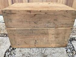 Vintage Wooden Crate Sears Roebuck Crackers Biscuits Cakes Chicago Illinois Box