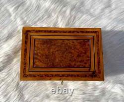 Vintage Wooden Decorative Trinket Boxes large Storage Jewelry Box Treasure Chest