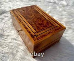 Vintage Wooden Decorative Trinket Boxes large Storage Jewelry Box Treasure Chest