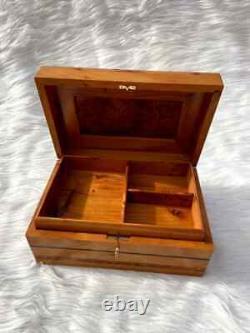 Vintage Wooden Decorative Trinket Boxes large Storage Jewelry Box Treasure Chest