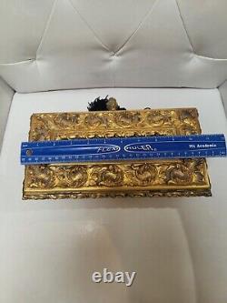 Vintage Wooden Gold Gilt Box