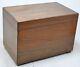 Vintage Wooden Large Jewellery Storage Box Original Old Hand Crafted