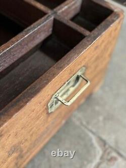 Vintage Wooden Large Size Storage Chest Box Original Hand Crafted Brass Fitted