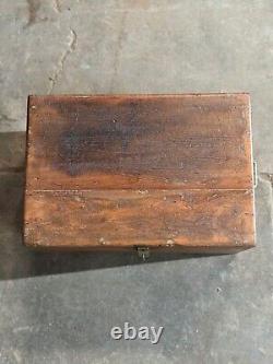 Vintage Wooden Large Size Storage Chest Box Original Hand Crafted Brass Fitted