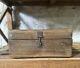 Vintage Wooden Large Size Storage Chest Box Original Hand Crafted Brass Fitted87