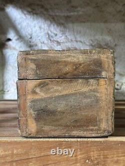 Vintage Wooden Large Size Storage Chest Box Original Hand Crafted Brass Fitted87