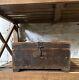 Vintage Wooden Large Size Storage Chest Box Original Hand Crafted Metal Fitted91