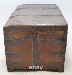 Vintage Wooden Large Storage Chest Box Original Old Hand Crafted