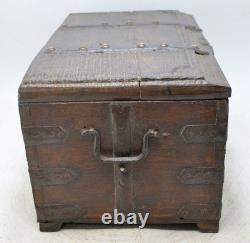 Vintage Wooden Large Storage Chest Box Original Old Hand Crafted