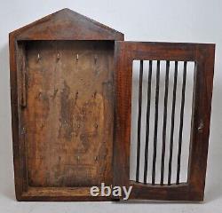 Vintage Wooden Large Wall Décor Key Hanging Cabinet Box Original Hand Crafted