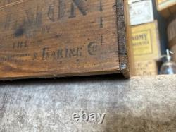 Vintage Wooden Pink Alaska Salmon Crate Clifton Brand Kroger Grocery Fish Box