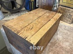 Vintage Wooden Pink Alaska Salmon Crate Clifton Brand Kroger Grocery Fish Box