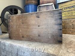 Vintage Wooden Pink Alaska Salmon Crate Clifton Brand Kroger Grocery Fish Box