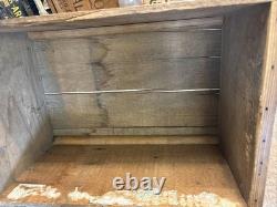 Vintage Wooden Pink Alaska Salmon Crate Clifton Brand Kroger Grocery Fish Box