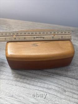 Vintage Wooden Rectangle Jewelry/Trinket Box UNIQUE JAMES BATEMAN SIGNED PG1 7