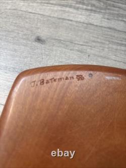 Vintage Wooden Rectangle Jewelry/Trinket Box UNIQUE JAMES BATEMAN SIGNED PG1 7