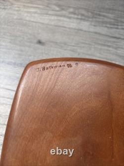 Vintage Wooden Rectangle Jewelry/Trinket Box UNIQUE JAMES BATEMAN SIGNED PG1 7