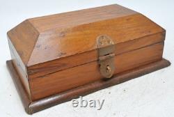 Vintage Wooden Storage Chest Box Original Old Hand Crafted