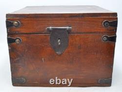 Vintage Wooden Storage Chest Box Original Old Hand Crafted