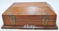 Vintage Wooden Storage Chest Box Original Old Hand Crafted