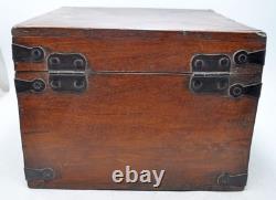 Vintage Wooden Storage Chest Box Original Old Hand Crafted