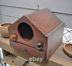 Vintage Wooden Voting Box Original Old Hand Crafted Vintage Wooden Voting Box Original Old Hand Crafted