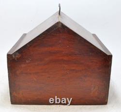 Vintage Wooden Voting Box Original Old Hand Crafted
