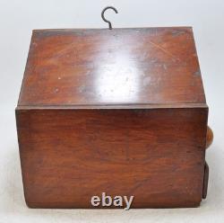Vintage Wooden Voting Box Original Old Hand Crafted