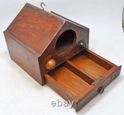 Vintage Wooden Voting Box Original Old Hand Crafted
