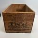 Vintage Wooden Waterman's Ideal Fountain Pen Ink Dovetail Box New York 15x8.5