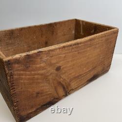 Vintage Wooden Waterman's Ideal fountain pen Ink Dovetail Box New York 15x8.5