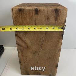 Vintage Wooden Waterman's Ideal fountain pen Ink Dovetail Box New York 15x8.5