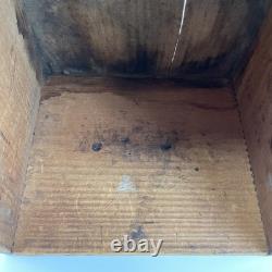 Vintage Wooden Waterman's Ideal fountain pen Ink Dovetail Box New York 15x8.5