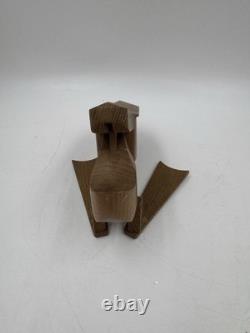 Vintage Zoo Line Modern Wooden PELICAN Trinket Box