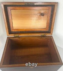 Vintage antique rosewood box 1800's fine condition