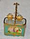 Vintage Handmade French Peint Main Limoges Perfume Bottle Trinket Box