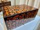 Vintage Jewellery Box Lockable Thuya Wooden Jewelry Box Organizer With Key