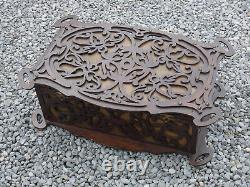 Vintage large french wood cut Box