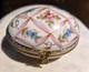 Vintage Limoges Trinket Box Peint Main Egg Shape