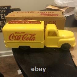 Vintage marx plastic coca cola truck And Box