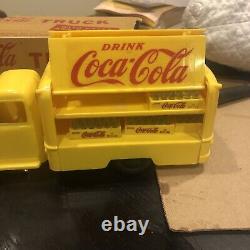 Vintage marx plastic coca cola truck And Box